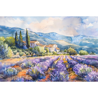 Watercolour Canvas of Landscape